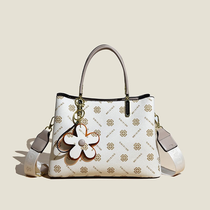Avelena | Vintage Handtasche für Damen | Blumendruck | PU-Leder