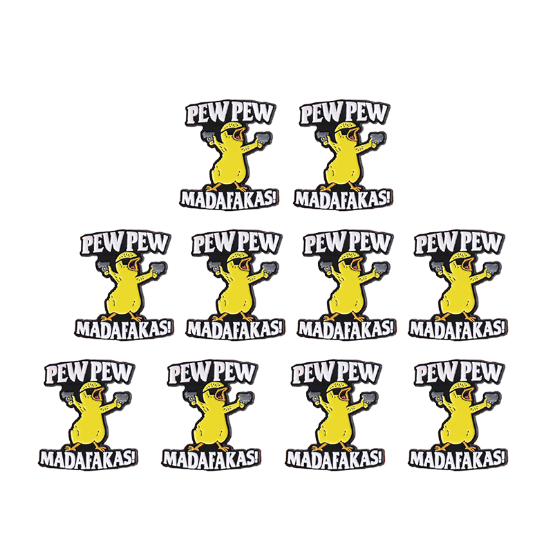 Avelena | Brief & Cartoon-Ente Design Brosche