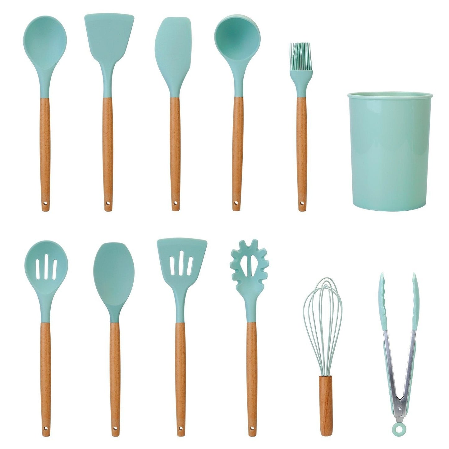 Avelena | 11-Teilig: Silikon Kochgeschirr Set