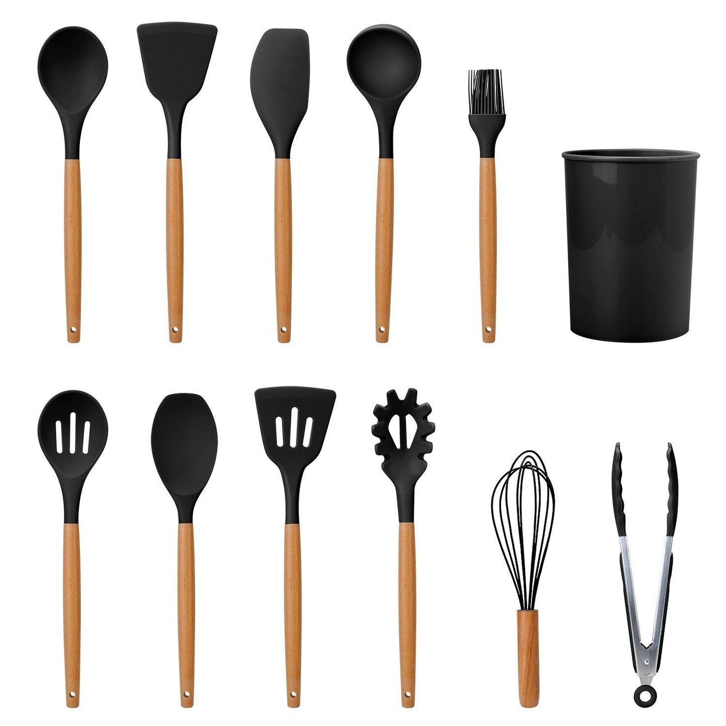Avelena | 11-Teilig: Silikon Kochgeschirr Set