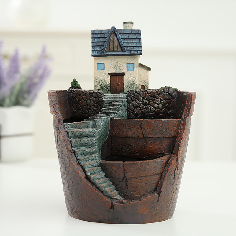 Avelena | Sukkulent Dekorationsblumentopf für Mini-Garten – Bonsai Pflanztopf für Mikrolandschaft und Garten
