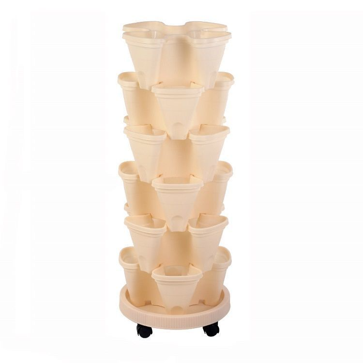 Avelena | 6-Layer Vertikaler Pflanzturm – Drei-dimensionales Blumensystem für den Garten