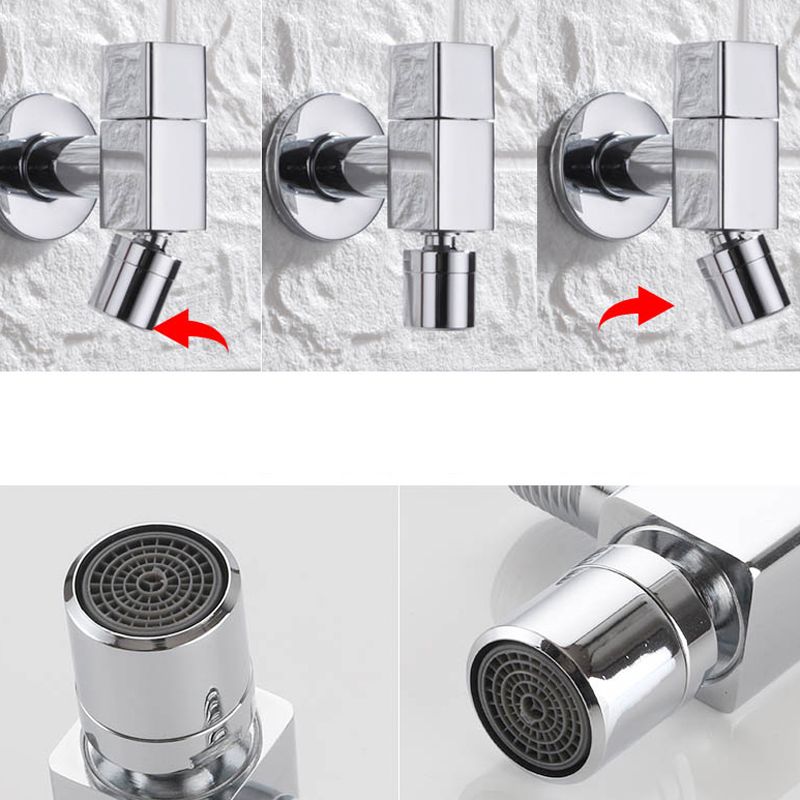 Avelena | Zeitgenössischer Wandmontierter Badezimmer Wasserhahn Knopfgriff Massivmessing Runder Wasserhahn