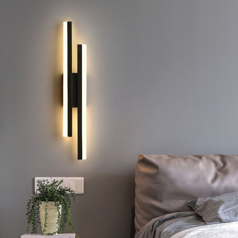 Avelena | Alana Moderne LED Wandleuchte - Elegante Schwarz/Goldene Wandbeleuchtung für Wohnzimmer und Schlafzimmer