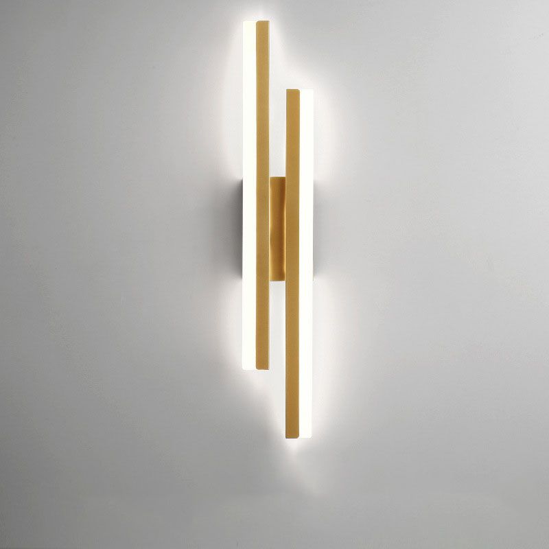 Avelena | Alana Moderne LED Wandleuchte - Elegante Schwarz/Goldene Wandbeleuchtung für Wohnzimmer und Schlafzimmer