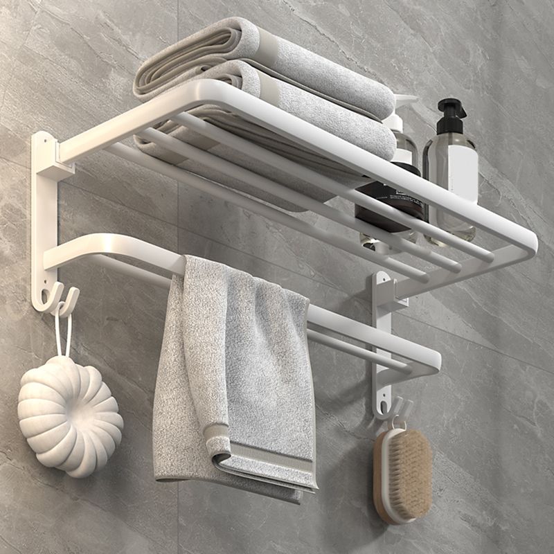 Avelena | Weißes Badezimmerzubehör Hardware-Set Modernes Badezimmerzubehör-Set, Handtuchhalter
