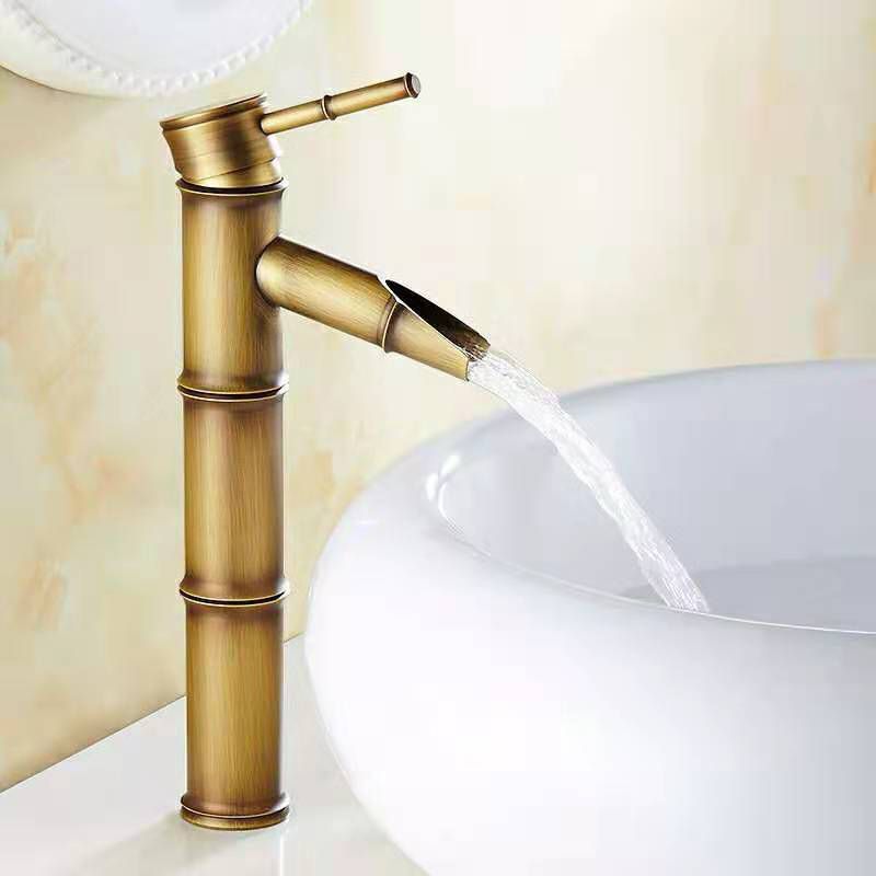 Avelena | Rundes Einhand-Wasserhahn Landhausstil Waschbeckenarmatur