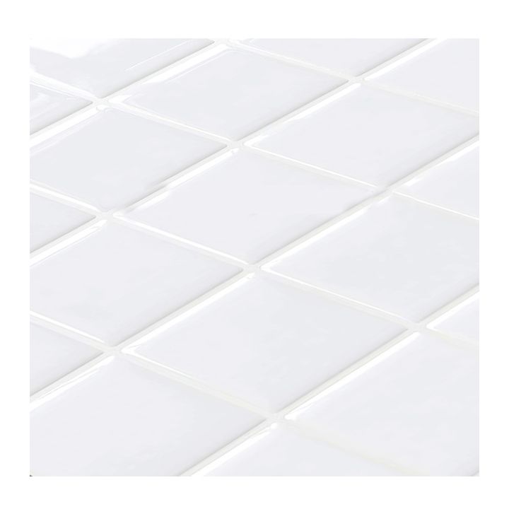 Avelena | Weiße Mosaik Peel & Stick Fliese Wasserfeste Küchenrückwand Tapete