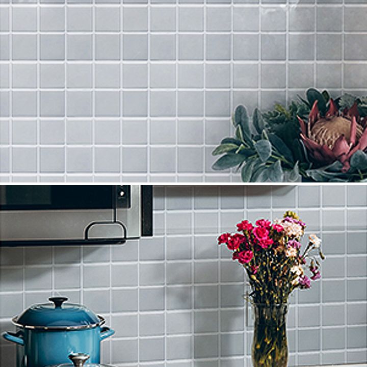 Avelena | Weiße Mosaik Peel & Stick Fliese Wasserfeste Küchenrückwand Tapete