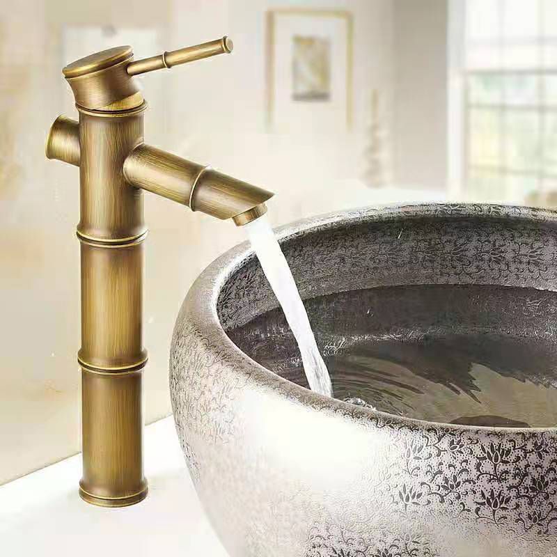 Avelena | Rundes Einhand-Wasserhahn Landhausstil Waschbeckenarmatur