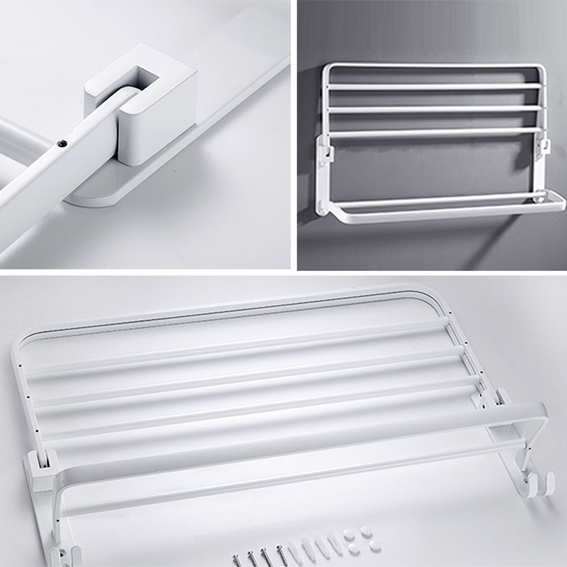 Avelena | Weißes Badezimmerzubehör Hardware-Set Modernes Badezimmerzubehör-Set, Handtuchhalter