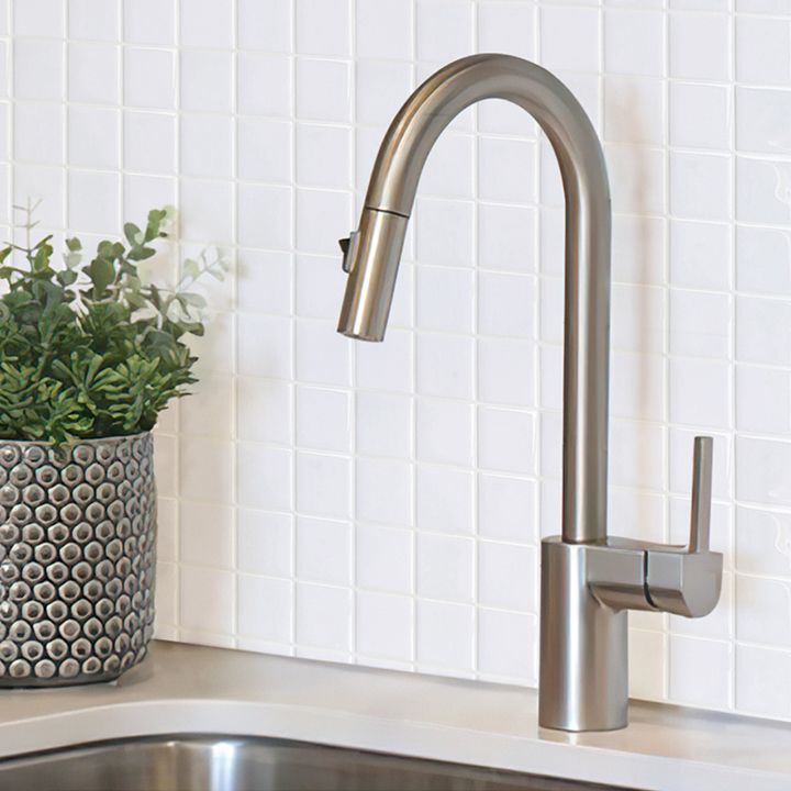 Avelena | Weiße Mosaik Peel & Stick Fliese Wasserfeste Küchenrückwand Tapete