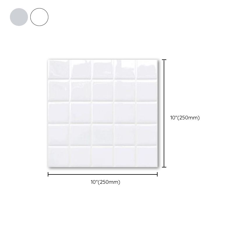 Avelena | Weiße Mosaik Peel & Stick Fliese Wasserfeste Küchenrückwand Tapete