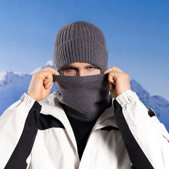 Avelena | Winter Beanie Mütze Schal Sets Warme Strickmütze