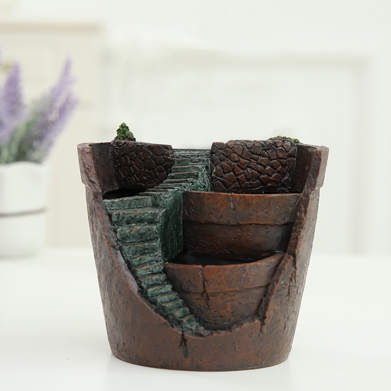 Avelena | Sukkulent Dekorationsblumentopf für Mini-Garten – Bonsai Pflanztopf für Mikrolandschaft und Garten