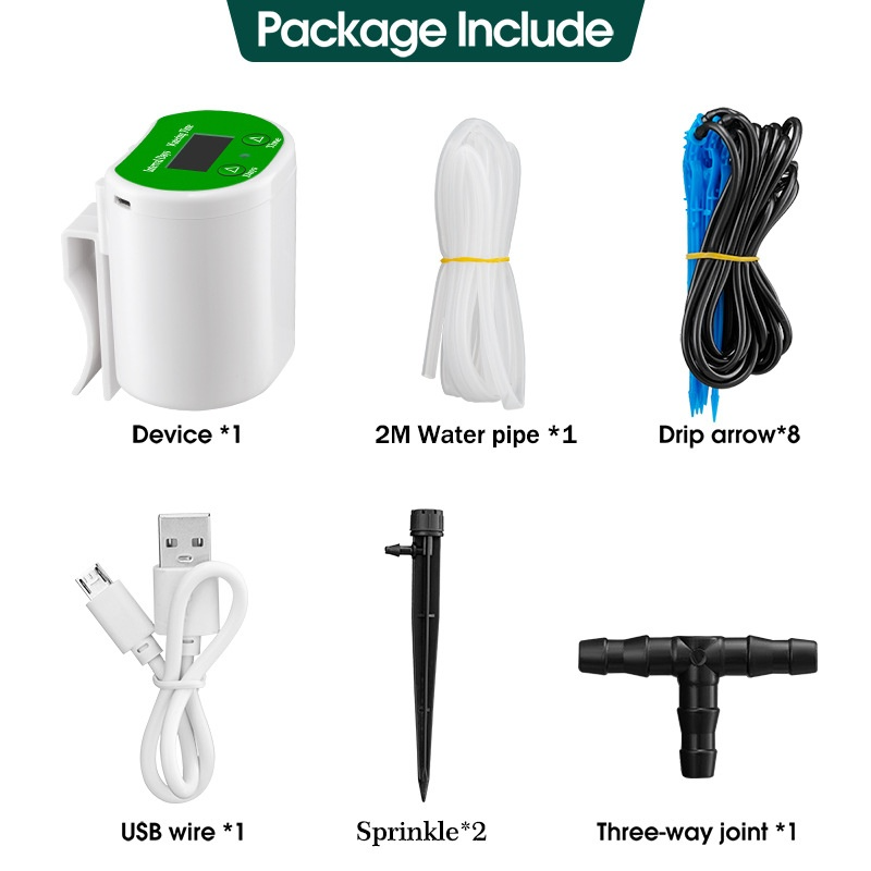 Avelena | Automatisches Pflanzenbewässerungssystem mit USB – Effiziente Tropfbewässerung