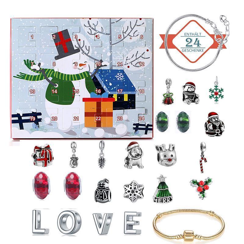 Avelena | 24 Tage Blindbox Weihnachten DIY Armband Kalender Geschenkbox Set