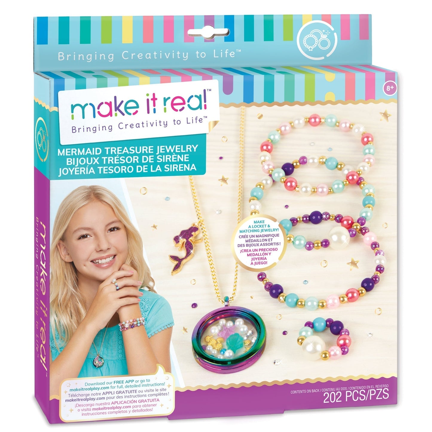 Avelena | Armband Bastelset Kinder | 2000+ Perlen & 16 Farben | Kreatives DIY Schmuckset ab 8 Jahren