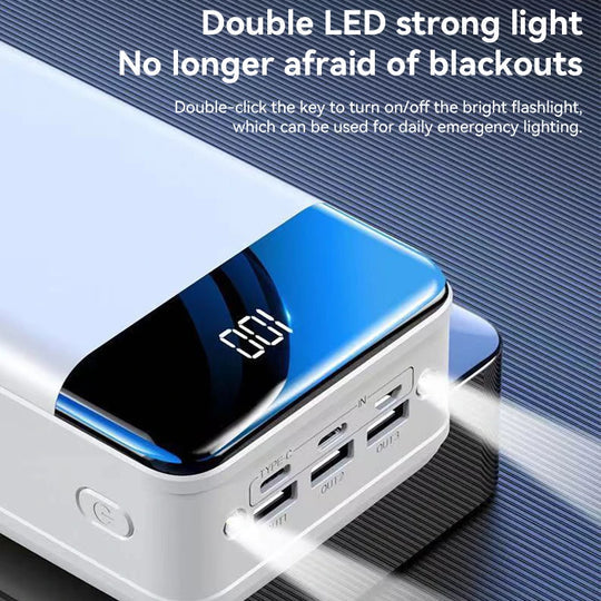 Avelena | 50000mAh Große Kapazität Power Bank Mobiltelefon Super Schnellladegerät Mobiles Stromversorgung Tablet Laptop Externe Stromversorgung
