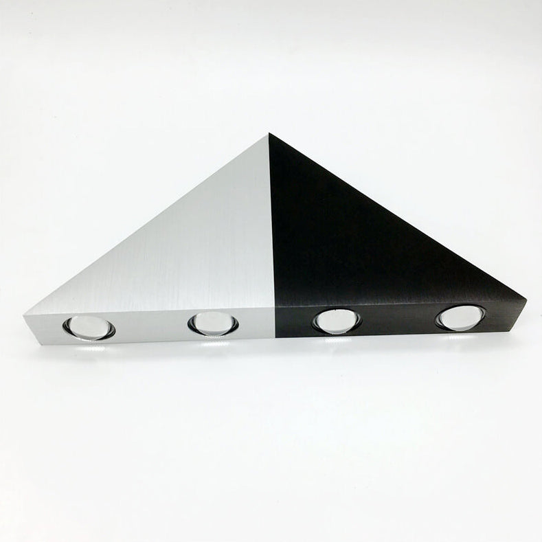 Avelena | TriLumina Prisma LED Wandleuchte | Kreatives Pyramidendesign | Aluminium & Acryl | Farbige Lichtoptionen