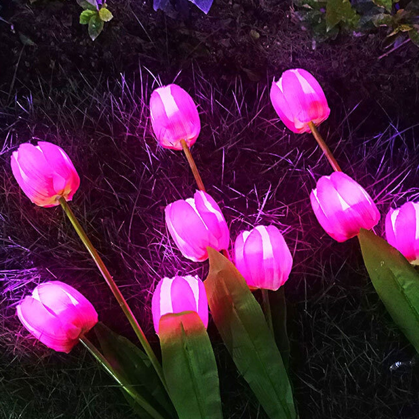 Avelena | Solar Tulpe Rasenlicht Außen Garten LED Tulpe Blumenlicht Bodenstecker Landschaftslicht