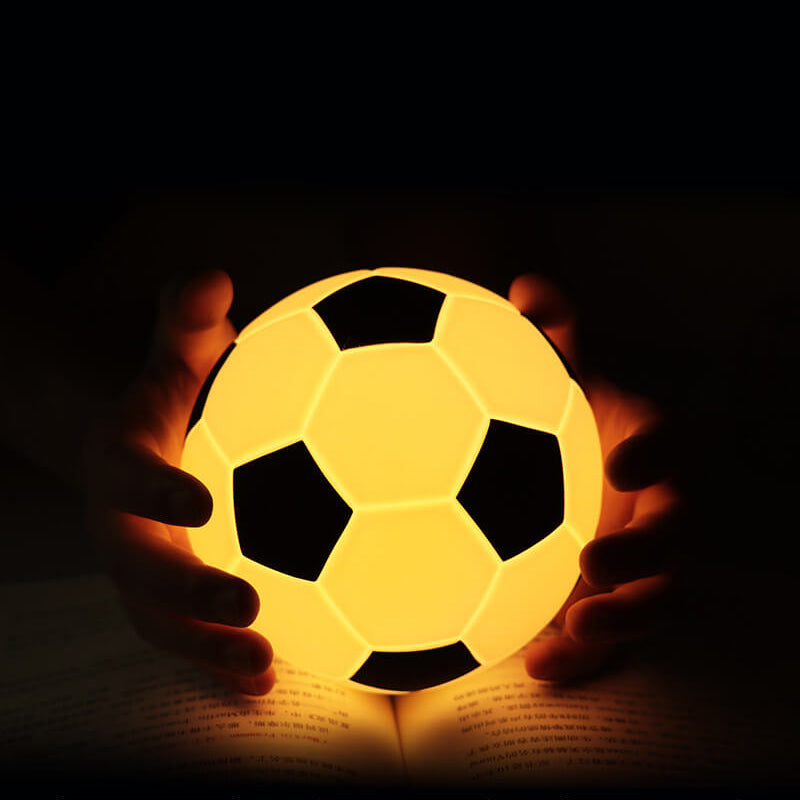 Avelena | Kreative Fußball Silikon LED Nachtlicht USB Lade Tischlampe