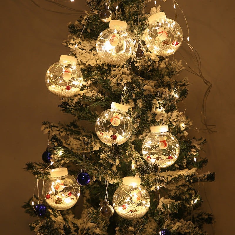 Avelena | Weihnachts-LED-Wunschball-Lichterketten-Dekorationen