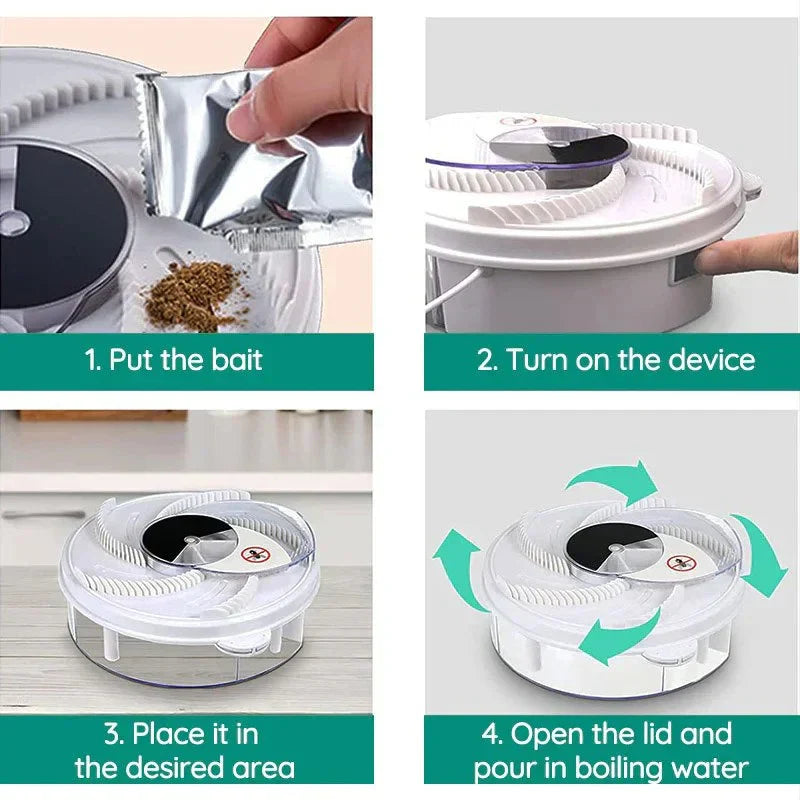 Avelena | USB Silent Fly Trap | Environmentally friendly, non-toxic and effective for indoor and outdoor use
