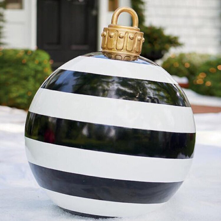 Avelena | Weihnachts Deko Kugeln aufblasbar | PVC Outdoor Kugeln | Wetterfest & Wiederverwendbar | Verschiedene Designs