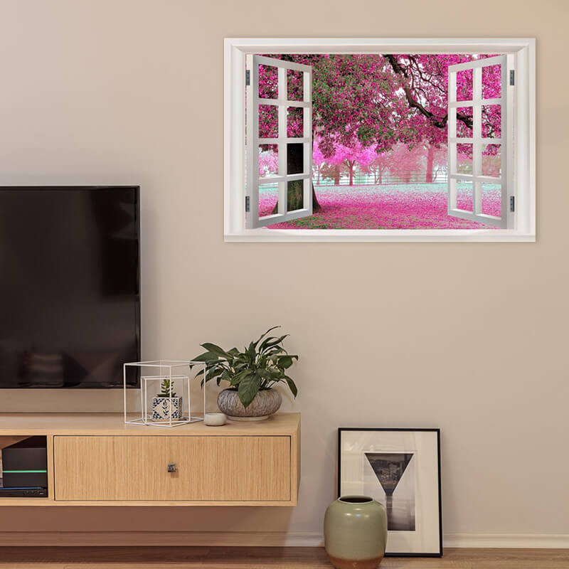 Avelena | 3D-Fenster mit Aussicht Dekorativer Wandteppich