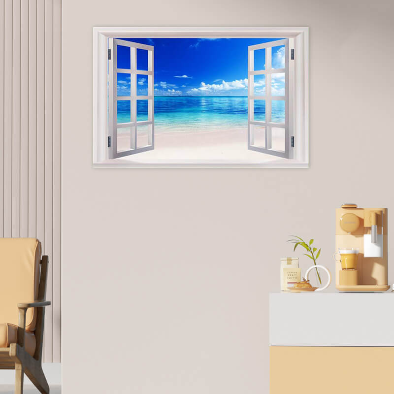 Avelena | 3D-Fenster mit Aussicht Dekorativer Wandteppich