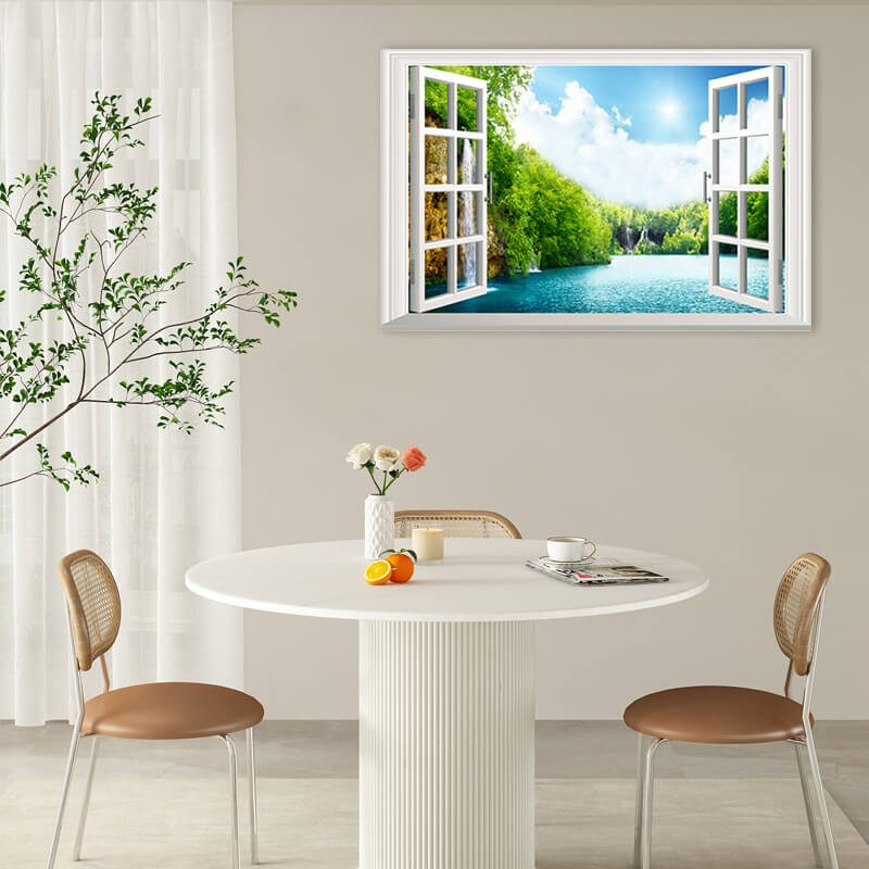 Avelena | 3D-Fenster mit Aussicht Dekorativer Wandteppich