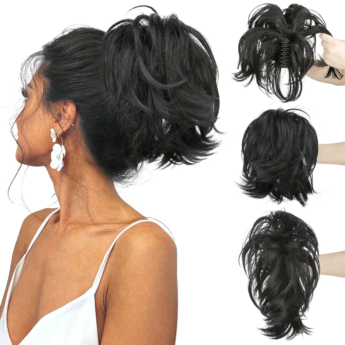 Avelena | Synthetische Kralle Clip In Pferdeschwanz Haarverlängerungen Diy Haarteil Haar Bun