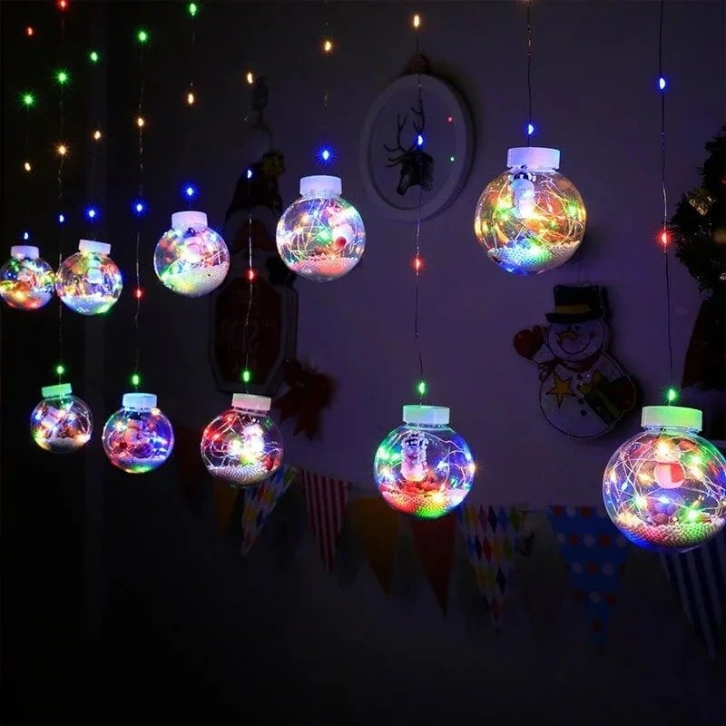 Avelena | Weihnachts-LED-Wunschball-Lichterkette Dekorationen