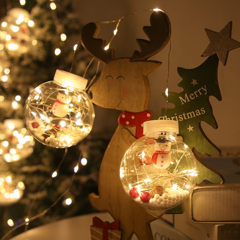 Avelena | Weihnachts-LED-Wunschball-Lichterkette Dekorationen