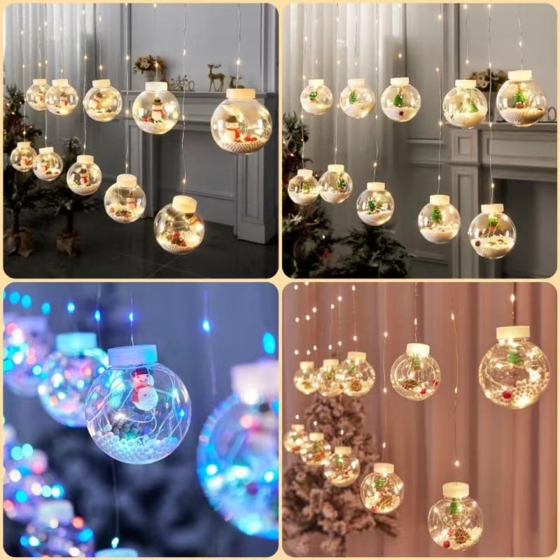 Avelena | Weihnachts-LED-Wunschball-Lichterkette Dekorationen
