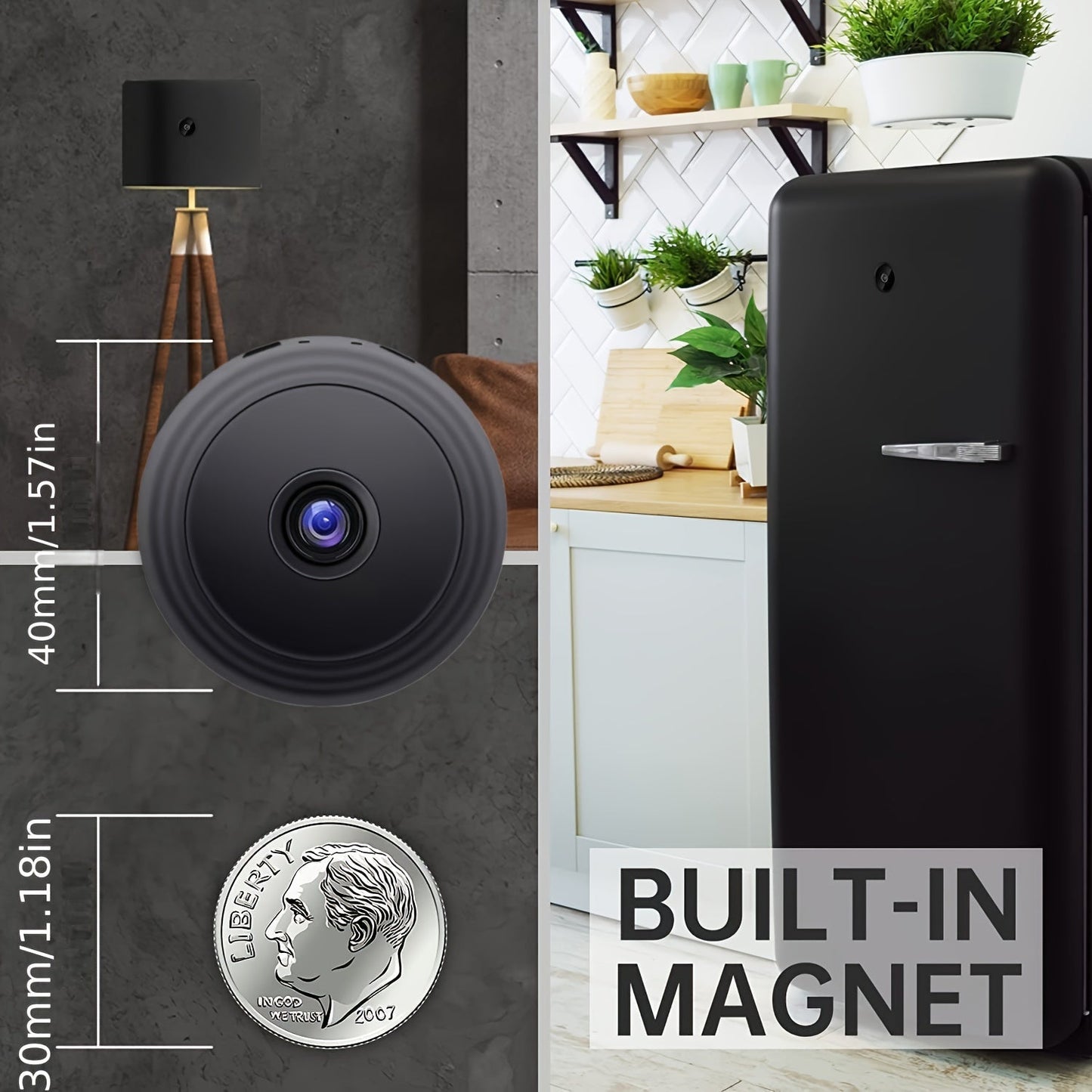 Avelena | WatchSphere | Überwachungskamera – Drahtlos und Tragbar Sicherheit