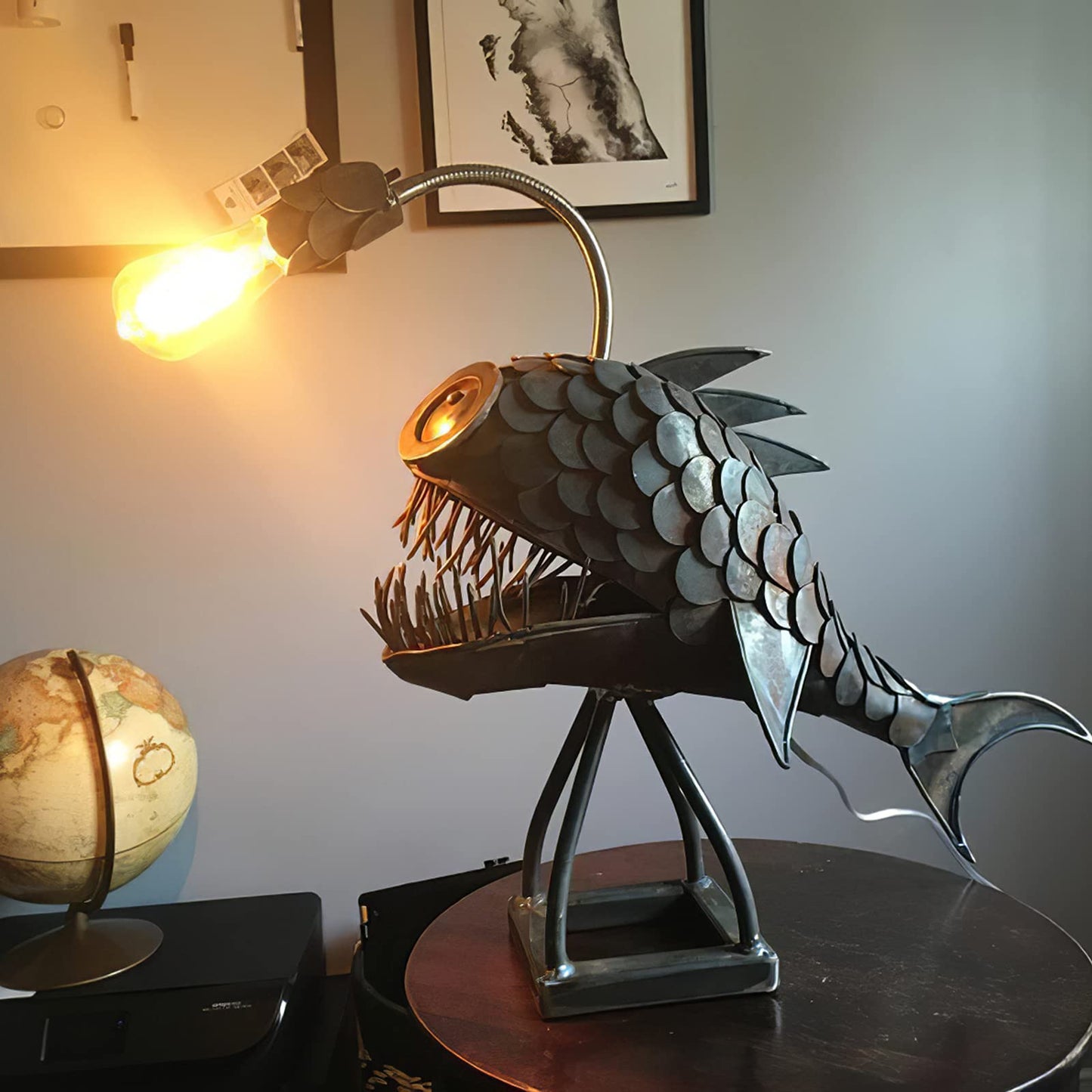 Avelena | Steampunk Anglerfischlampe