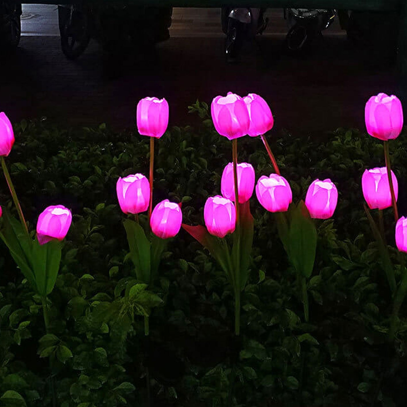 Avelena | Solar Tulpe Rasenlicht Außen Garten LED Tulpe Blumenlicht Bodenstecker Landschaftslicht