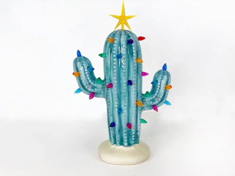 Avelena | Vintage Weihnachten Leuchtender Kaktus