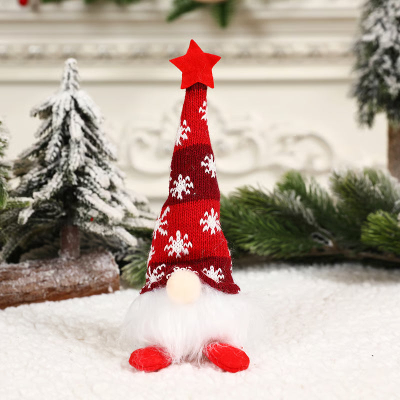 Avelena | Weihnachtswichtel mit LED Licht | Handgefertigte Dekofigur | Nordisches Design