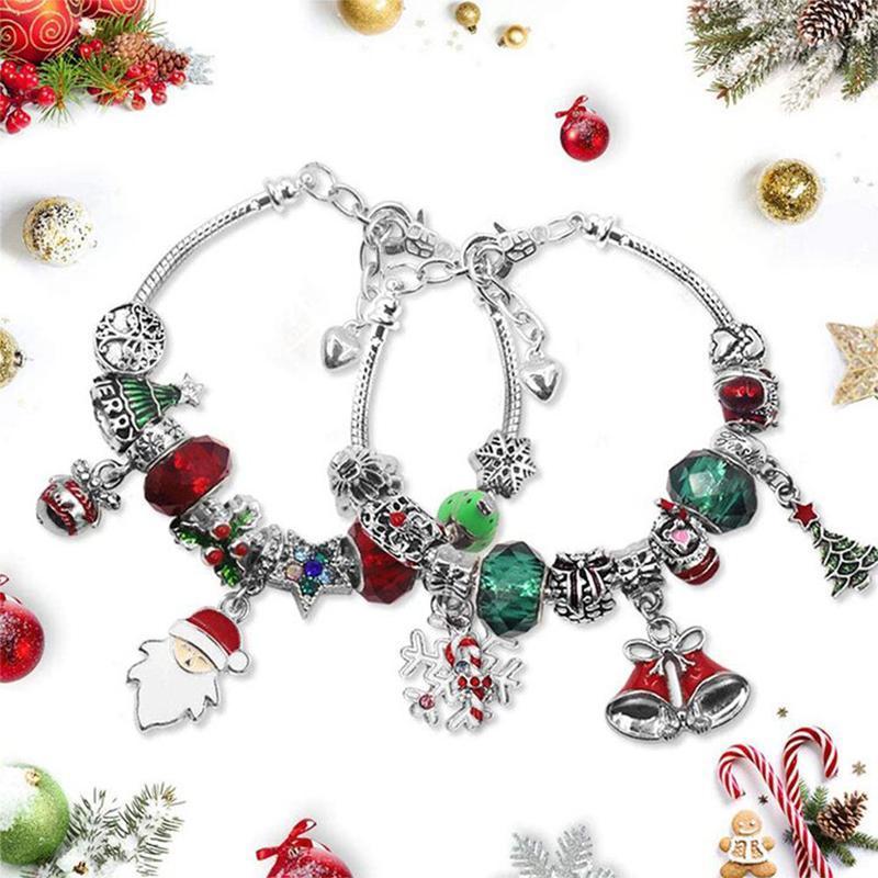 Avelena | 24 Tage Blindbox Weihnachten DIY Armband Kalender Geschenkbox Set