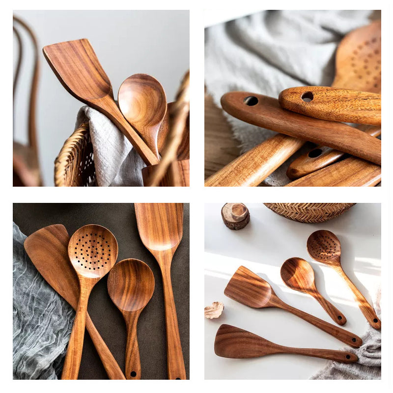 Avelena | Teakholz Besteckset