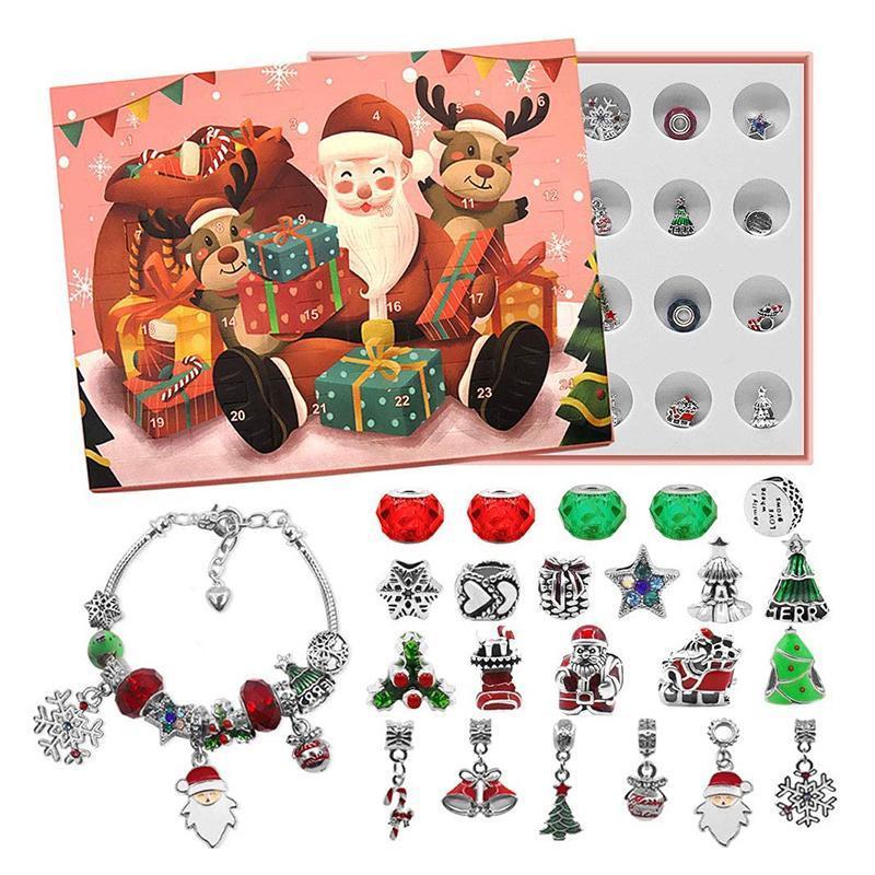 Avelena | 24 Tage Blindbox Weihnachten DIY Armband Kalender Geschenkbox Set
