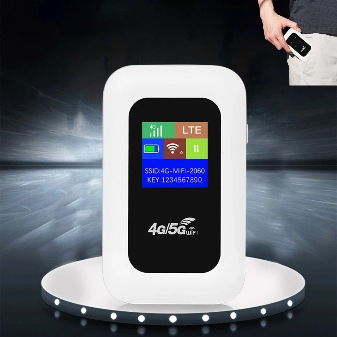 Avelena | Tragbarer WiFi-Router für Reisen – 5G WiFi-Dongle für nahtlose Konnektivität überall