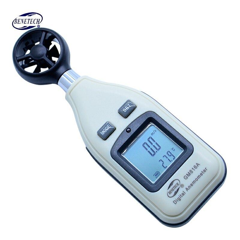 Avelena | Anemometer mit LCD-Hintergrundbeleuchtung Tragbares Windmessgerät