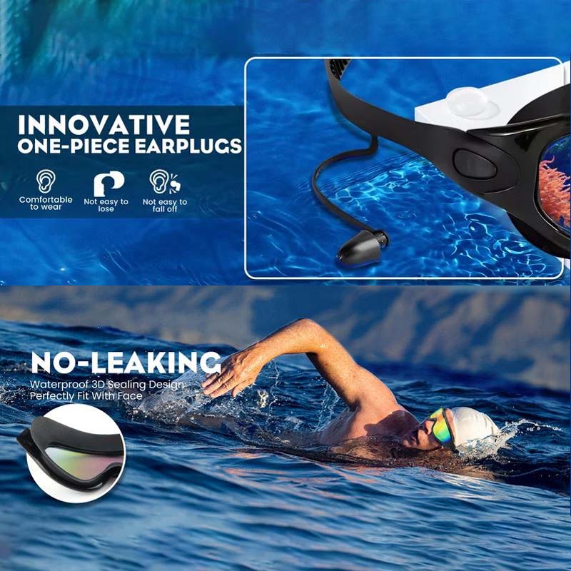 Avelena | Weitwinkel-Schwimmbrille mit Antibeschlag-Effekt