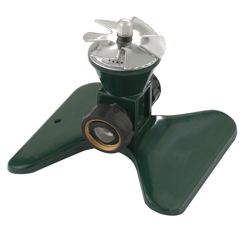 Avelena | 360-Grad Automatischer Rotierender Metall Rasen Sprinkler – Effektiver Gartenbewässerung Sprühkopf
