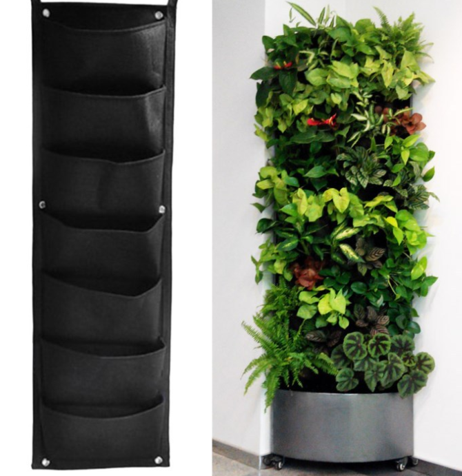 Avelena | Pflanzenwand Taschen für Garten – Vertikaler Pflanzer für Innen und Außen