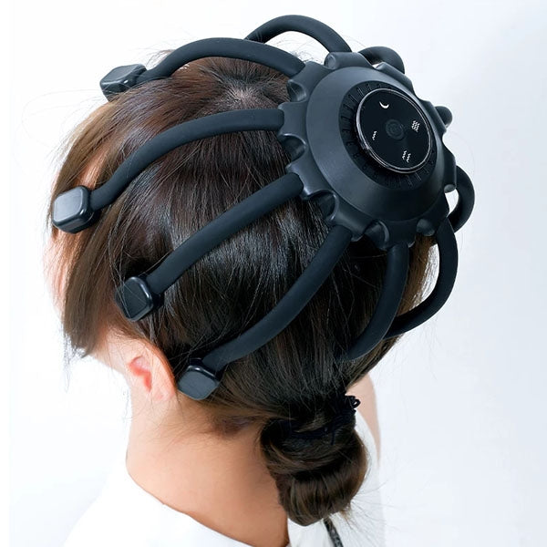 Avelena | Elektrischer Oktopus Kopf-Massager - Beste Kopf-Massagemaschine mit Vibrations-Therapie